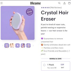 Bleame Crystal Hair Eraser